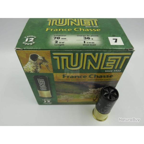 TUNET FRANCE CHASSE CAL 12-70 PB7 36GR BJ X25