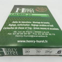 Cart Henry Huret cal 20 BG 28 g Pl Boite de 10