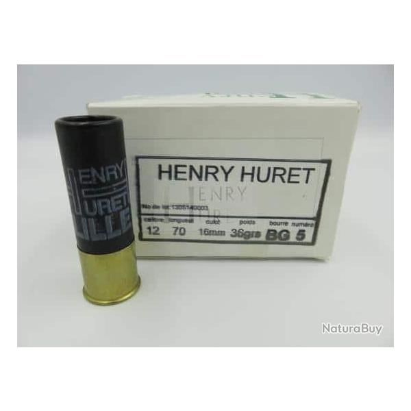 Cart Henry Huret cal 12 BG 36 g Pl Boite de 10