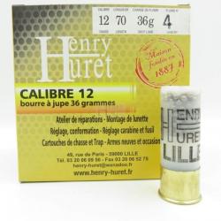 Cart Henry Huret cal 12 BJ 36 g Pl 4d Boite de 25