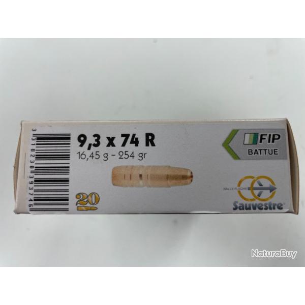 SAUVESTRE FIP 9.3X74R 16.45G BOITE DE 20 BALLES(VENDU PAR 2 BOITES)