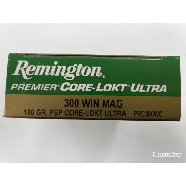 REMINGTON 300 WIN 11.7G CORE LOCK ULTRA BOITE DE 20 BALLES(VENDU PAR 2 BOITES)