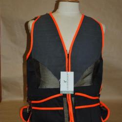 Gilet Lovergreen LG 03539 noir et orange