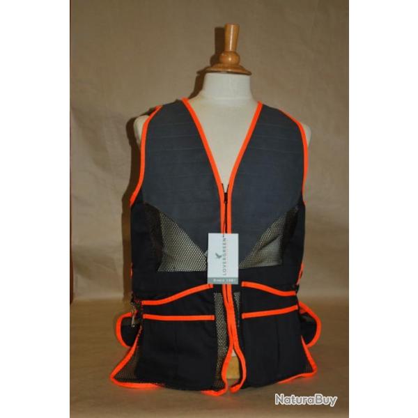 Gilet Lovergreen LG 03539 noir et orange