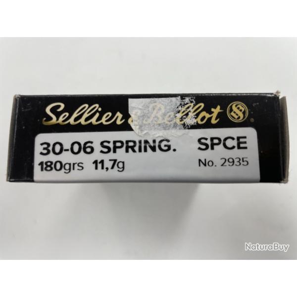 SELLIER BELLOT 30-06 11.7G SPCE BOITE DE 20 BALLES(VENDU PAR 2 BOITES)