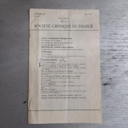 Bulletin de la société chimique de France. Octobre 1963