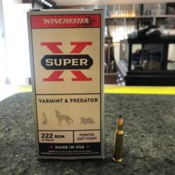 Winchester Super X Calibre 222 Rem 50 Grain