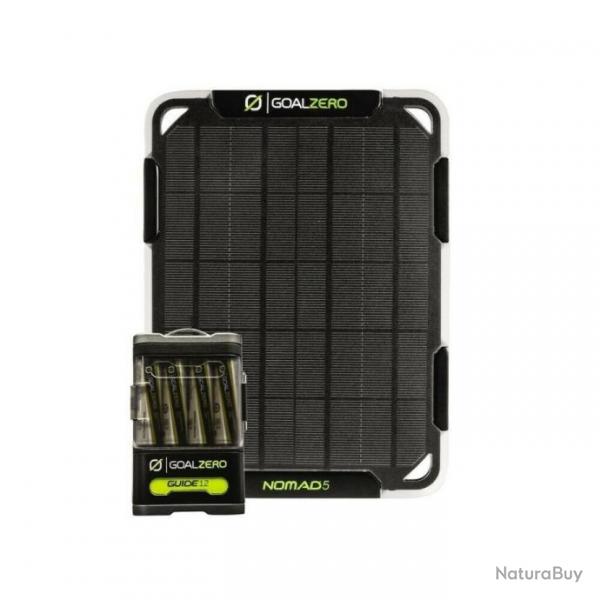 Goal Zero Kit Solaire Guide 12 + Nomad 5 5 W Solar Charger Kit panneau solaire