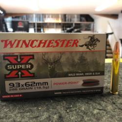 Winchester Super X Power Point Calibre 9,3x62 mm 286 Grain