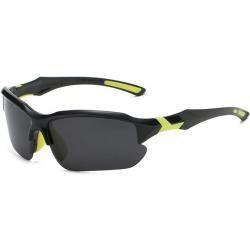 Lunettes de Soleil de Cyclisme Polarisées UV400 pour Hommes Noir/Jaune