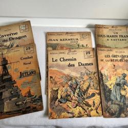 6 rares exemplaires "Collection Patrie" 1917-18