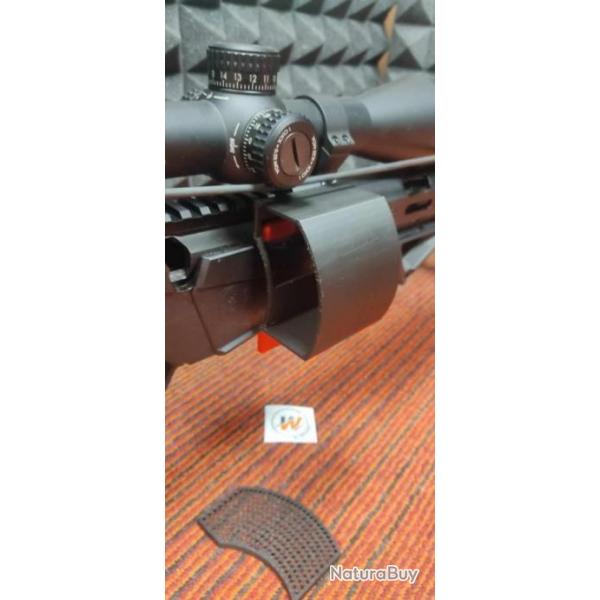 RUGER AMERICAN Rimfire 22LR - Rcuprateur de Douille/Etui fixation sur rail haut picatinny UNI NOIR