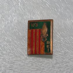 INSIGNE  3 ° REGIMENT ETRANGER INFANTERIE  / 5 ° BATAILLON ----- D.O.M ------------------