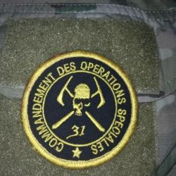 Patch écusson Forces Commandement des Opérations Spéciales COS 31