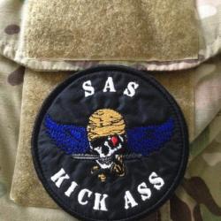 Patch écusson Forces Spéciales 1er RPIMa SAS KICK ASS