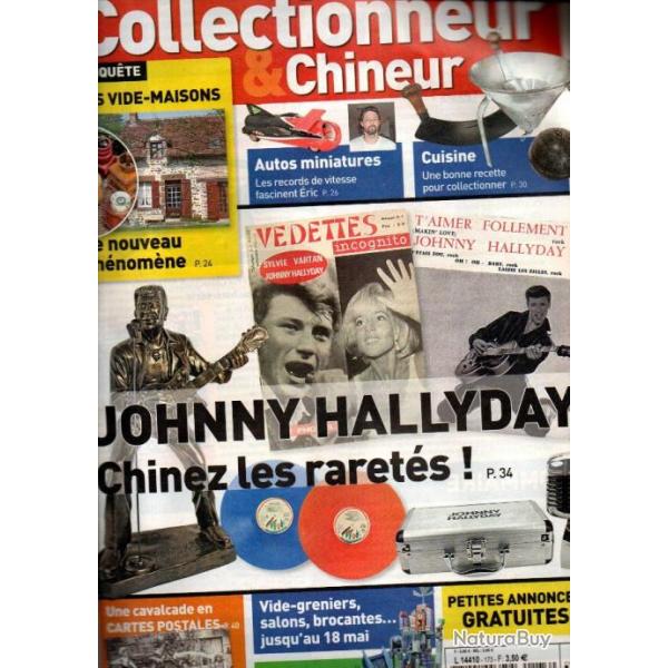 collectionneur chineur 173 mai 2014, johnny halliday, vide-maison, miniatures courses, ustensiles de