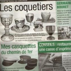 la vie du collectionneur 431 octobre 2002, les coquetiers, casquettes de chemin de fer , caisse d'im