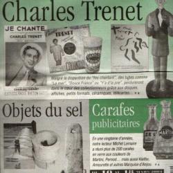 la vie du collectionneur 356 charles trénet ,objets du sel, crayons de couleur, james bond,