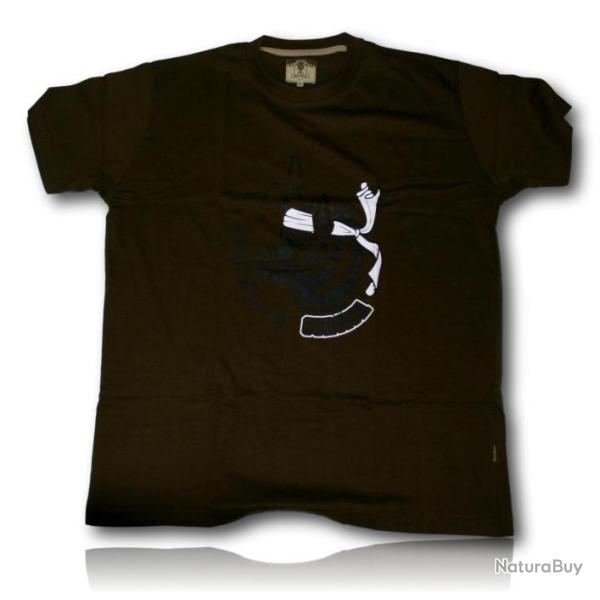 Percussion T Shirt kaki Wild board corsica