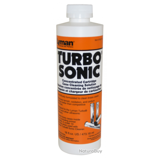 SOLUTION TURBO SONIC POUR BAC A ULTRASONS (POUR ETUIS) 16 OZ