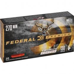 Munitions FEDERAL cal.270 win trophy copper 8.4g 130gr par 60