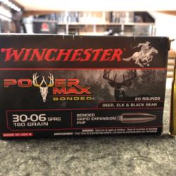 Winchester Power Max Bonded Calibre 30-06 Spring 180 Grains