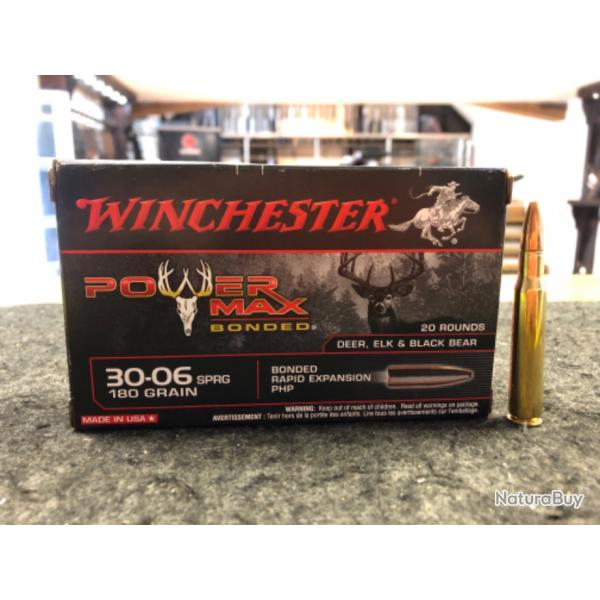 Winchester Power Max Bonded Calibre 30-06 Spring 180 Grains