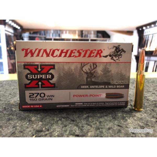 Winchester Power Point Calibre 270 Win 150 Grains