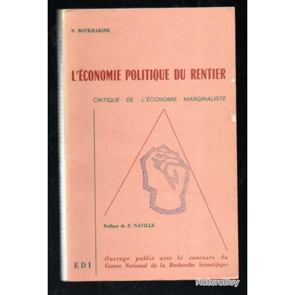 l'conomie politique du rentier critique de l'conomie marginaliste n.boukharine