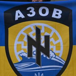 Vends drapeau Azov a30b, 90x150 cm