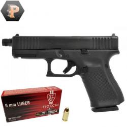 Pistolet Glock 19 Gen5 FS MOS Fileté Cal.9x19 + 500 Munitions