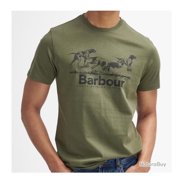 T Shirt Barbour Field Dog Graphic