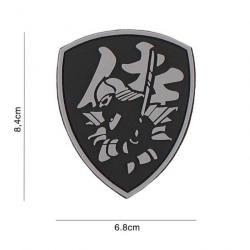 Patch 3D PVC Samurai Shield (101 Inc) Chaos Grey