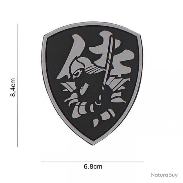 Patch 3D PVC Samurai Shield (101 Inc) Chaos Grey