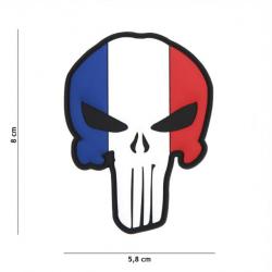 Patch 3D PVC Punisher Skull France (101 Inc)