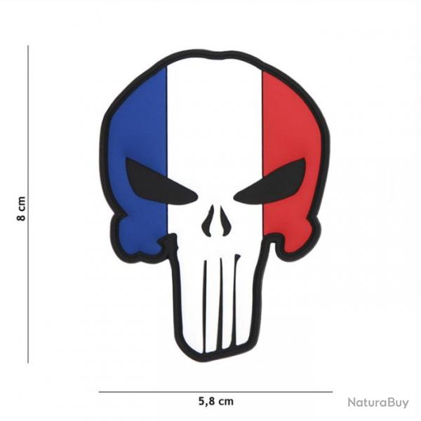 Patch 3D PVC Punisher Skull France (101 Inc)