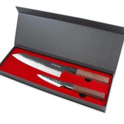 Coffret 2 couteaux "Séquoia San Maï" chef / office [Sayuto]