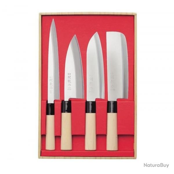Coffret 4 couteaux "Peuplier-SR1000" [Sekiryu]
