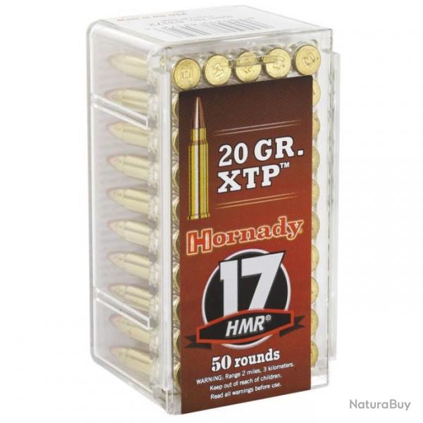 CARTOUCHES HORNADY 17 HMR XTP 20 GRS