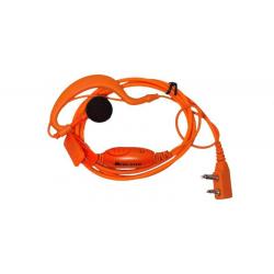 OREILLETTE AVEC MICRO MIDLAND MA21-AF ORANGE POUR TALKIE WALKIE G7 PRO & G9 PRO