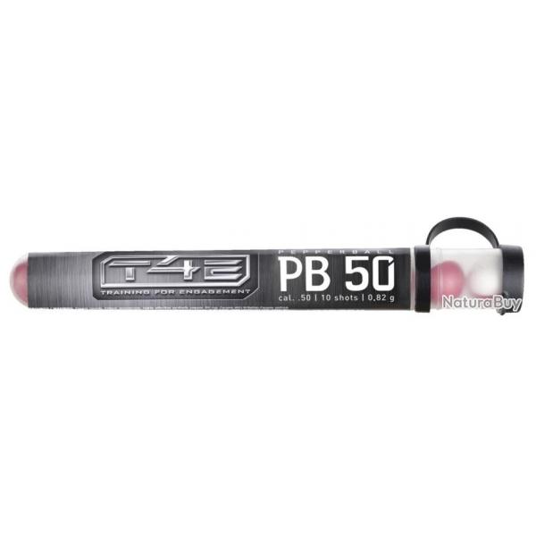 BILLES POIVRE T4E PB 50 CAL. .50 TUBE DE 10