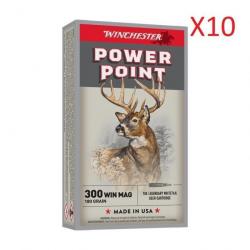 WAHOO ! Lot de 10 Boites de 20 Balles Winchester - Power Point - Cal.300WM - 180Grs - PROMO !