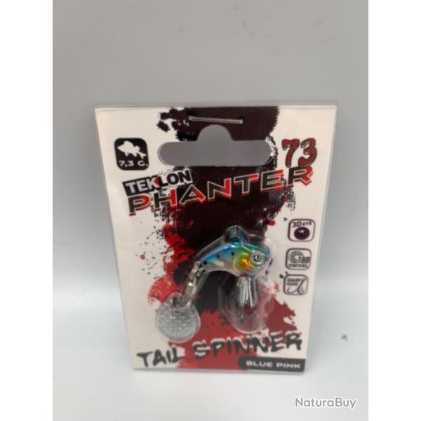 Leurre dur Teklon Panther 73 Tail Spinner Blue Pink 7.3g