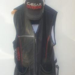 CAESAR GUERINI..gilet et casquette. taille XXL.