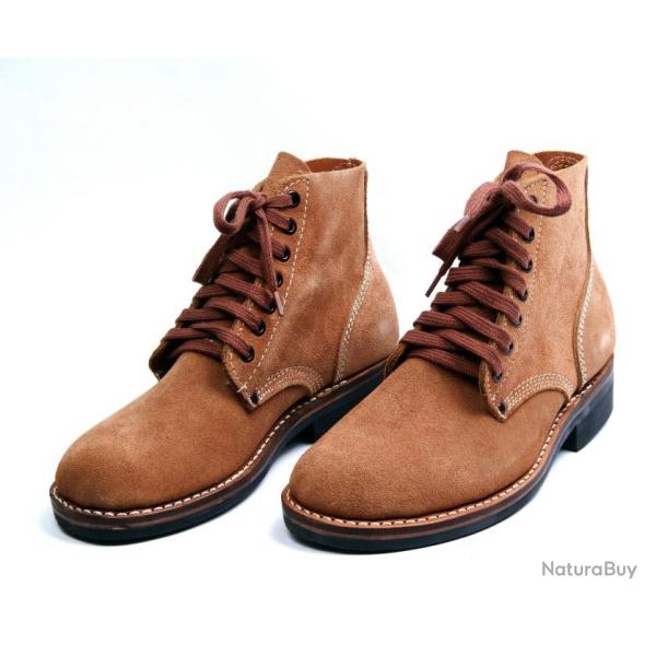 Chaussures US Service Shoes Army Roughout Boots M43 Daim