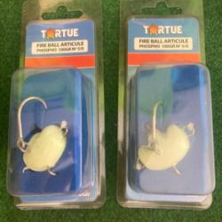 Lot de 2 Fire Ball Articulés Phospho Tortue 100 gr silure ou mer