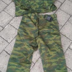 AUTHENTIQUE TENUE VESTE ET PANTALON CAMOUFLAGE "FLORA" VSR 98 TAILLE L (52/3) NEUVE