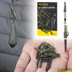 Clip Plomb Avid Carp QC Lead Clip Kit (par 5)