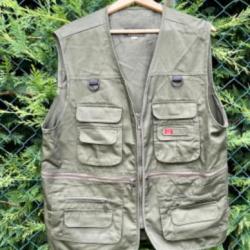 SANYOU Gilet de Pêche / Chasse / Rando Casual sans Manches Veste - XXXL Homme Kaki