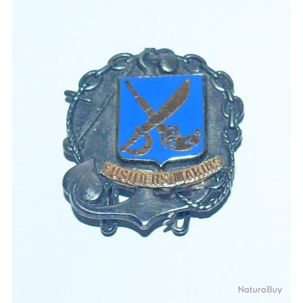 Insigne militaire Ancien FUSILIERS MARINS fabriquant DRAGO - Collection Militaria
